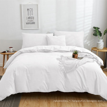 Ensemble de luxe de luxe en gros simple serre Twill 100% coton lit de lit de lit de lit de lit personnalisé
